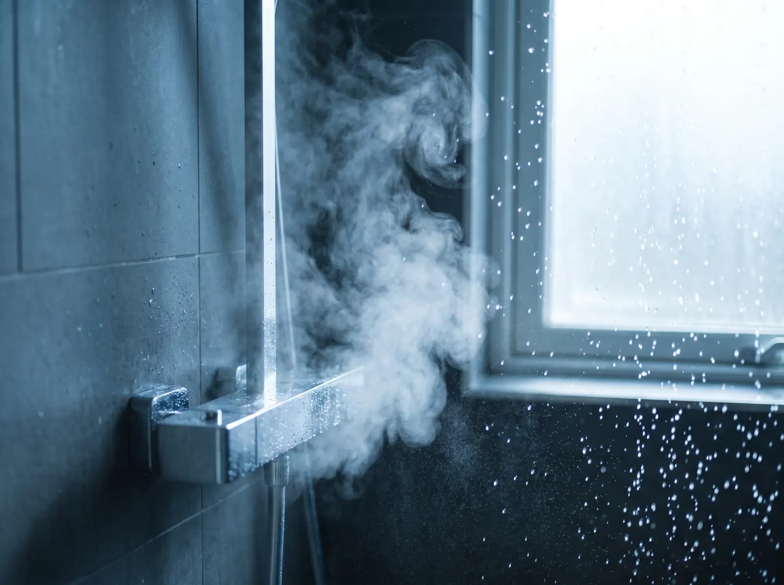 Dampf aus der Dusche — Legionellen-Risiko im warmen Wasser